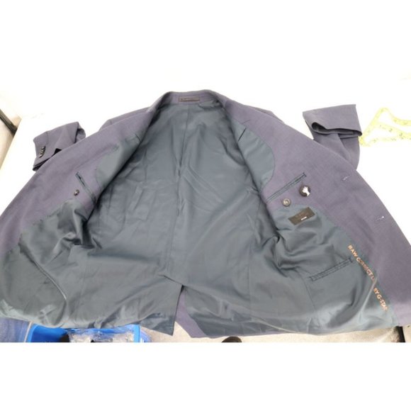 g-star blazer Mens 38/40 Correctline CL core two button navy wool blend notch - Picture 12 of 16